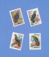 BRASILIEN 1980 Postfrisch(**)MNH  Mi.-Nr. 1789-1792  = Papageien Parrots LUBRAPEX ’80 Lissabon - Perroquets & Tropicaux