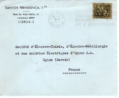 Portogallo (1963) - Busta Per Ugine, Francua - Cartas & Documentos