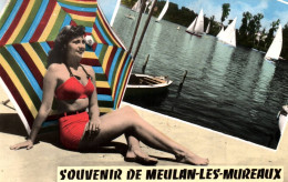 Meulan - Les Mureaux - Souvenir De La Commune - Pin Up Maillot De Bain Mode - Meulan