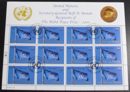 UNO NEW YORK 2001 Mi-Nr. 888 Kleinbogen O Used - Aus Abo - Blocs-feuillets