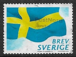 SWEDEN 2014 NATIONAL FLAG - Gebraucht