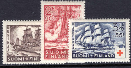 Finland 1937 Red Cross Lightly Mounted Mint. - Unused Stamps