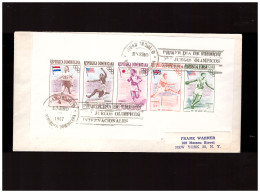 DOMINICANA -1957 FDC  Foglietto Imperforato Olimpiadi ( Molto Raro) - Summer 1956: Melbourne