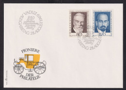 1969 Liechtenstein FDC, MI:LI 512+513, Yt Li 456+457 Zum.LI 447+448, Pioniere Der Philatelie II, - Cartas & Documentos