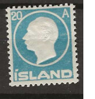 1912 MNH Iceland Mi 71 Postfris** - Ungebraucht