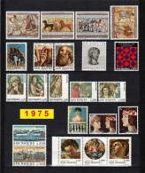 SAN MARINO 1975 Annata COMPLETA 22 Fbolli Nuovi **/MNH - Full Years