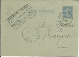 FRANCE LETTRE40c SEMEUSE PARIS POUR DARGNIES ( SOMME ) DE 1930  LETTRE COVER - Umschläge Mit Aufdruck (vor 1995)