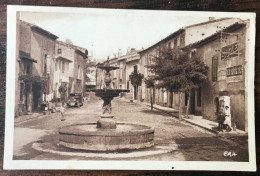 CPA CAPESTANG 34 Place De La Fontaine - Capestang