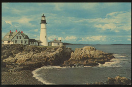 Lighthouse 1965 Portland ME Maine Postcard - Portland
