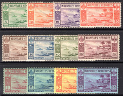 French New Hebrides 1938 Set Unmounted Mint. - Nuovi