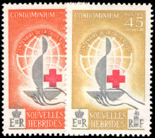 French New Hebrides 1963 Red Cross Lightly Mounted Mint. - Neufs