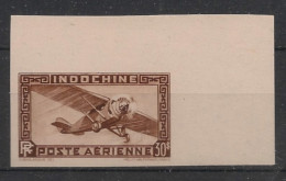 INDOCHINE - 1949 - Poste Aérienne PA N°Yv. 47a - Coin De Feuille - VARIETE Non Dentelé / Imperf. - Neuf Luxe** - Poste Aérienne