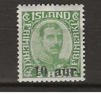 1931 MH Iceland Mi 110 - Nuovi