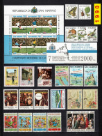 SAN MARINO 1990 Annata COMPLETA 23 Fbolli + 1 Foglietto + 1 Libretto Valori Nuovi **/MNH - Années Complètes