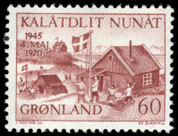 Greenland 1970 25th Anniversary Of Denmark's Liberation Unmounted Mint. - Ungebraucht