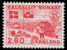 Greenland 1986 Postal Independence Unmounted Mint. - Unused Stamps