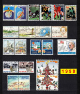 SAN MARINO 1998 Annata COMPLETA  23 Fbolli + 3 Foglietti Valori Nuovi **/MNH - Volledig Jaar