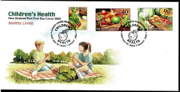 New Zealand 2002 Children's Health - Healthy Living FDC - FDC
