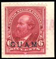 Guam 1899 6c Purple-lake Fine Used On Piece. - Guam