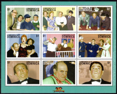 Dominica 2001 Three Stooges Sheetlet Unmounted Mint. - Dominica (...-1978)