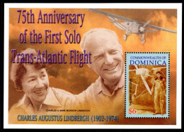 Dominica 2002 Sprit Of St Louis Souvenir Sheet Unmounted Mint. - Dominica (...-1978)