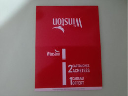 Emballage Pour Cadeau 2 Cartouches Cigarettes WINSTON - Articoli Pubblicitari