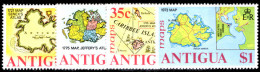 Antigua 1975 Maps Of Antigua Unmounted Mint. - 1960-1981 Autonomie Interne