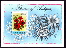 Antigua 1978 Flowers Souvenir Sheet Unmounted Mint. - 1960-1981 Autonomie Interne