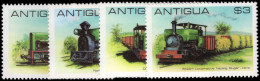 Antigua 1981 Sugar Cane Railway Locomotives Unmounted Mint. - 1960-1981 Autonomia Interna