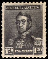 Argentina 1892-98 1p20 Black Perf 11½ 6mm Wmk Fine Unmounted Mint. - Neufs