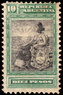 Argentina 1899-1903 10p Black And Deep Green Perf 11½c Fine Unmounted Mint. - Ungebraucht