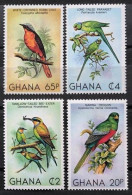 1981 Ghana 872-875 Birds 16,00 € - Perroquets & Tropicaux