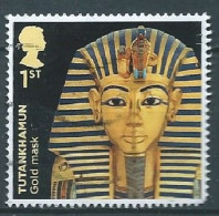 GROSSBRITANNIEN GRANDE BRETAGNE GB 2022 TUTANKHAMUN: GOLD MASK 1ST USED FALT DENT SG 4745 MI 5080 YT 5477 SN 4305 - Oblitérés