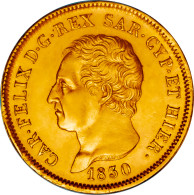 ROYAUME DE SARDAIGNE 80 Lire Charles Félix Roi De Sardaigne 1830 Gênes - Italian Piedmont-Sardinia-Savoie