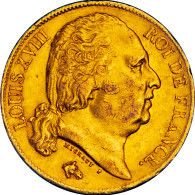 20 Francs Or Louis XVIII 1819 Perpignan - 20 Francs (or)