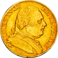 20 Francs Or Louis XVIII 1815 Bordeaux - 20 Francs (gold)