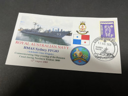 6-7-2023 (1 S 29) Royal Australian Navy Warship - HMAS Sydney FFG 03 (Exercise Northern Trident 09- Panama Canal) - Sonstige & Ohne Zuordnung