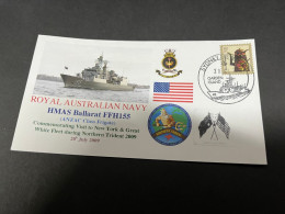 6-7-2023 (1 S 29) Royal Australian Navy Warship - HMAS Ballarat FFH 155 (Exercise Northern Trident 09 - New York Visit) - Andere & Zonder Classificatie