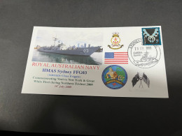6-7-2023 (1 S 29) Royal Australian Navy Warship - HMAS Sydney FFG 03 (Exercise Northern Trident 09 - New York Visit) - Altri & Non Classificati