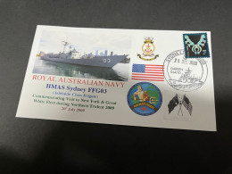 6-7-2023 (1 S 29) Royal Australian Navy Warship - HMAS Sydney FFG 03 (Exercise Northern Trident 09 - New York Visit) - Altri & Non Classificati