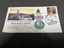 6-7-2023 (1 S 29) Royal Australian Navy Warship - HMAS Ballarat FFH 155 (Exercise Northern Trident 09 - UK Visit) - Autres & Non Classés
