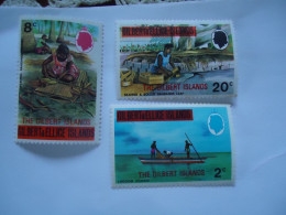 GILBERT & ELLICE ISLAND  MNH STAMPS  FESHES BOATS - Gilbert- Und Ellice-Inseln (...-1979)