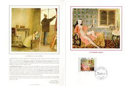 " LA CHAMBRE TURQUE De BALTHUS " Sur Encart 1er Jour En Soie De 1982. N° YT 2245. Parfait état. - Desnudos