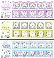 Japan 2023 Greetings Stamps — Celebration Designs Stamp Sheetlet*3 MNH - Ongebruikt