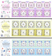 Japan 2023 Greetings Stamps — Celebration Designs Stamp Sheetlet*3 MNH - Ungebraucht