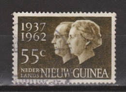 Nederlands Nieuw Guinea Dutch New Guinea Nr 75 Used ; Zilveren Huwelijksfeest Juliana Bernhard 1962 - Nueva Guinea Holandesa