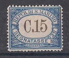 SAN MARINO  1939  SEGNATASSE DEL  1897-1919  SASS. 55  MLH  VF - Timbres-taxe