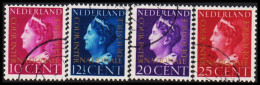 1947. NEDERLAND. 4 Stamps Overprinted  COUR INTER  NATIONALE  DE JUSTICE (Michel Di. 21-25) - JF534606 - Dienstzegels