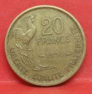 20 Francs G Guiraud 1950 4 Faucilles - TB - Pièce Monnaie France - Article N°984 - 20 Francs