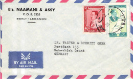 LEBANON - AIR MAIL 1961 > SCHWÄBISCH GMÜND/DE / *387 - Liban